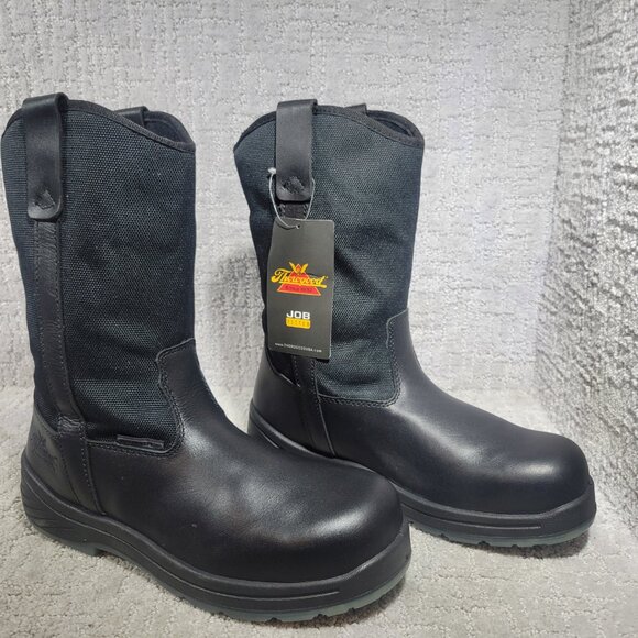 Thorogood Thoro-Flex Welllington 10" Mens 8.5M Womens 10.5M Black Work Boots. - Picture 10 of 10